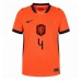 Muški Nogometni Dres Nizozemska Virgil van Dijk #4 Domaci SP 2026 Kratak Rukav